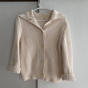 JCrew collared crewneck cardigan 100% Cotton